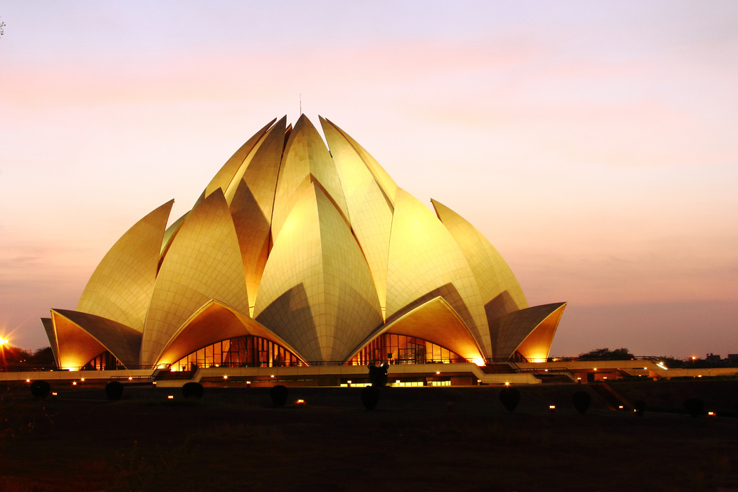 Bahai Lotus Temple in New Delhi, India