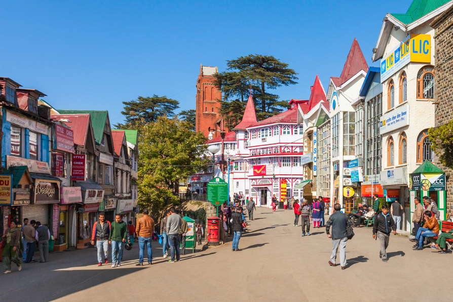 Ridge Road in Shimla